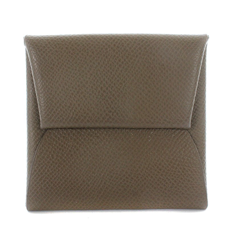 エルメス HERMES パスティア コインケース レザー 刻印X ベージュ □OH 