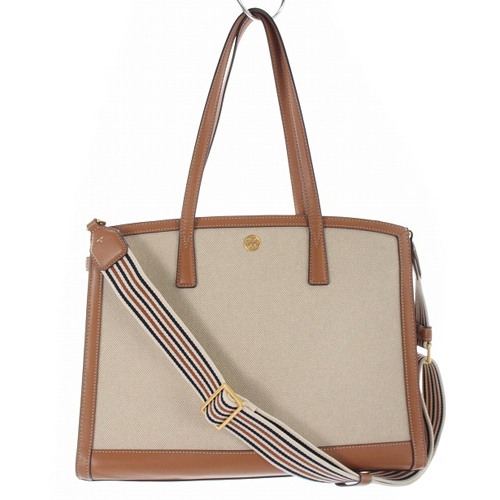 トリーバーチ TORY BURCH ウォーカー サッチェル キャンバス  