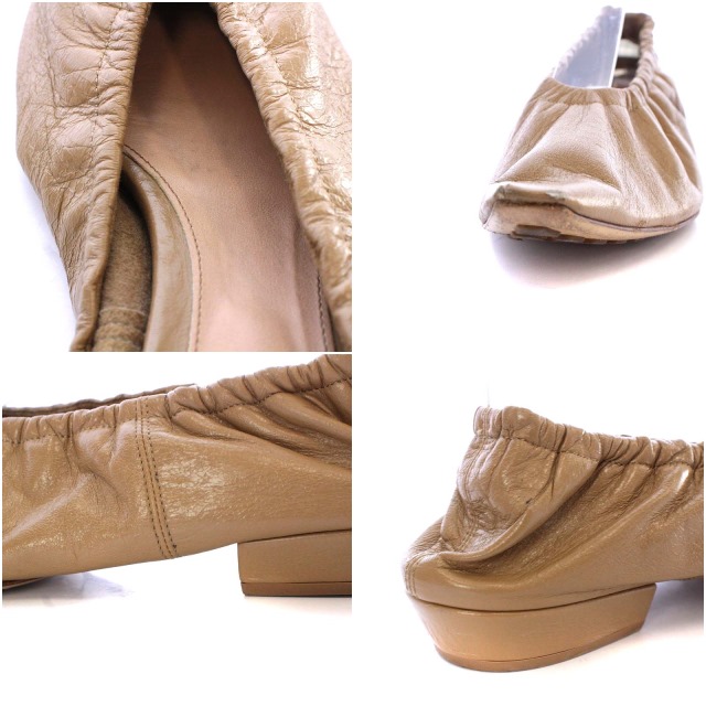 ボッテガヴェネタ BOTTEGA VENETA アーモンド フラットシューズ バレエ