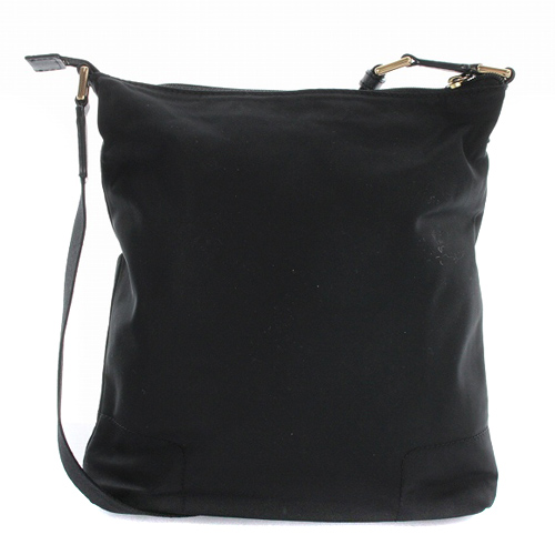 【美品】トリーバーチ ナイロン ボディバッグ ユニセックス ロゴ型押し 黒 TORY BURCH トリーバーチ トートバッグ レディース ブラック