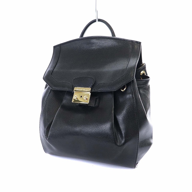 Samantha Thavasa 黒レザー ミニリュック Thavasa サマンサタバサ