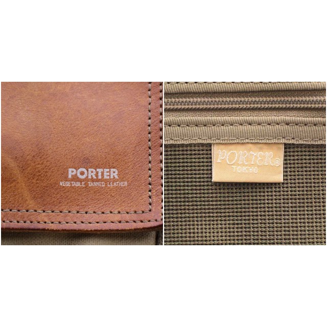 PORTER ボディバッグ ブラウン　美品 PORTER（ボディバッグ/ウエストポーチ ・ ブラウン/茶色系）の