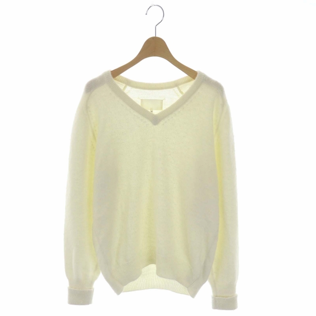 メゾンマルジェラ Maison Margiela 白タグ 20AW Vネックニット 