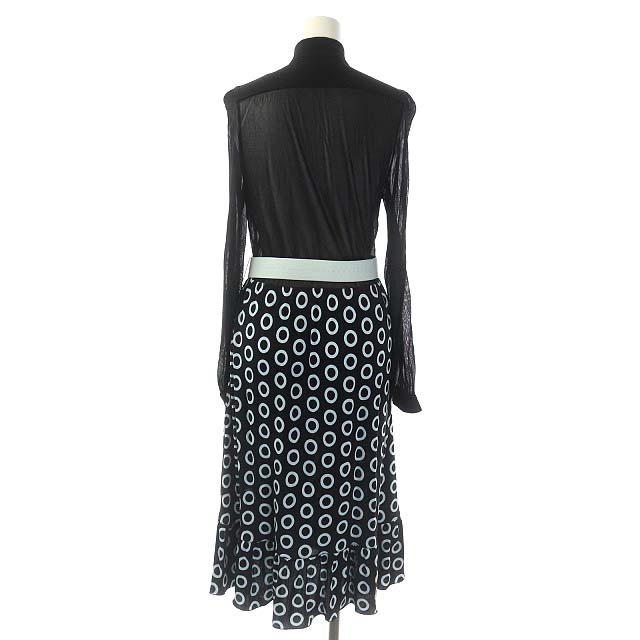 ルイヴィトン LOUIS VUITTON シースルーワンピース 切替 ロング ミモレ  