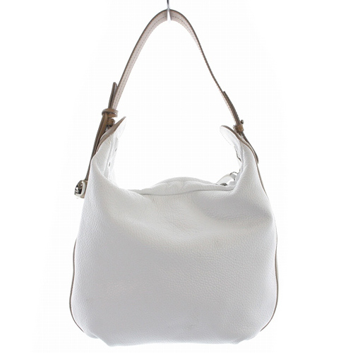 フルラ FURLA ワンショルダーバッグ レザー バイカラー べージュ 白 