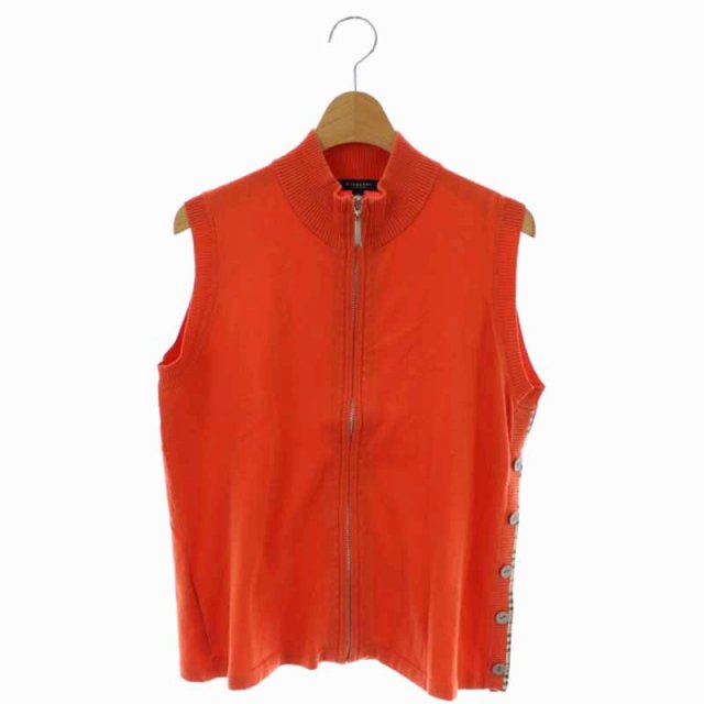 バーバリー ロンドン BURBERRY LONDON ノースリーブサイドボタンジップ  