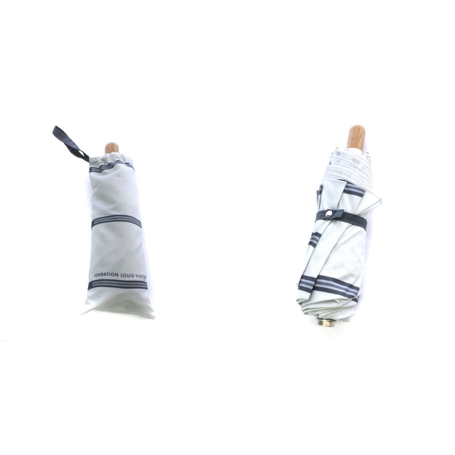 FONDATION LOUISVUITTON 美術館 折りたたみ傘 ストライプ