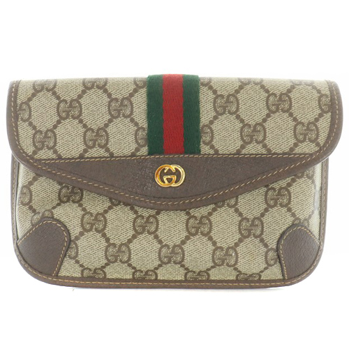 グッチ GUCCI オールドグッチ ヴィンテージ シェリーライン ポーチ  