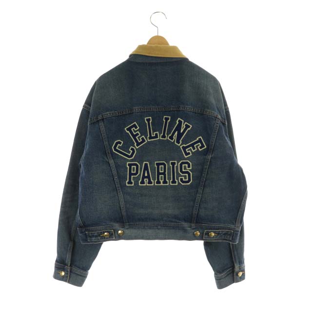 セリーヌ CELINE by hedi slimane 2Q493365M TRUCKER JACKET IN DARK  