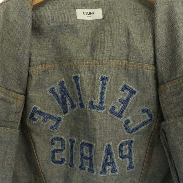 セリーヌ CELINE by hedi slimane 2Q493365M TRUCKER JACKET IN DARK  