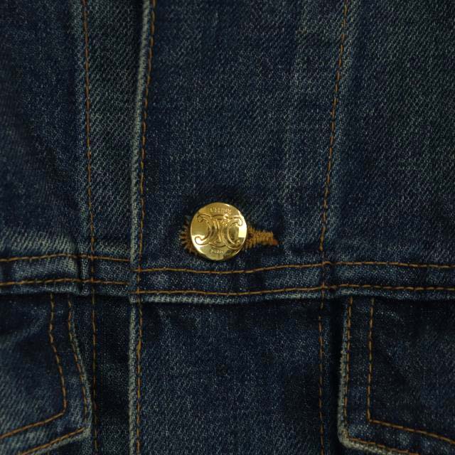 セリーヌ CELINE by hedi slimane 2Q493365M TRUCKER JACKET IN DARK  