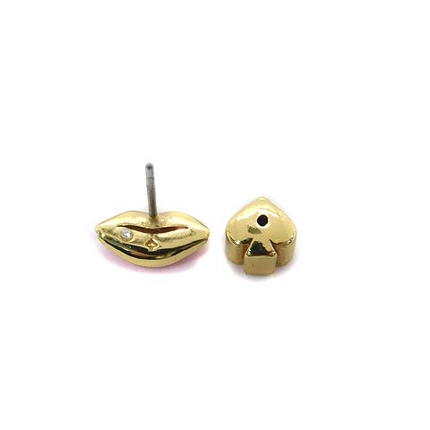 ケイトスペード KATE SPADE スタッドピアス リップモチーフ ピンク /MF 