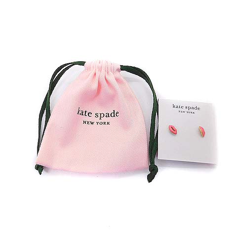 ケイトスペード KATE SPADE スタッドピアス リップモチーフ ピンク /MF 