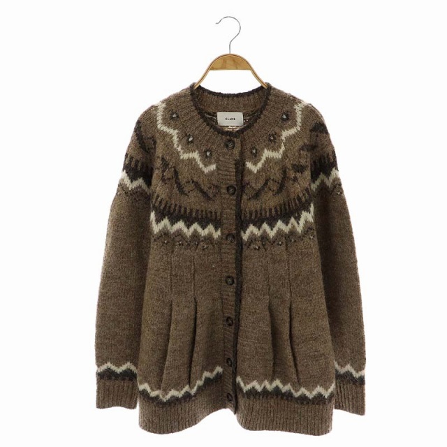 クラネ CLANE 22AW NORDIC WEST SHAPE CARDIGAN カーディガン ニット 