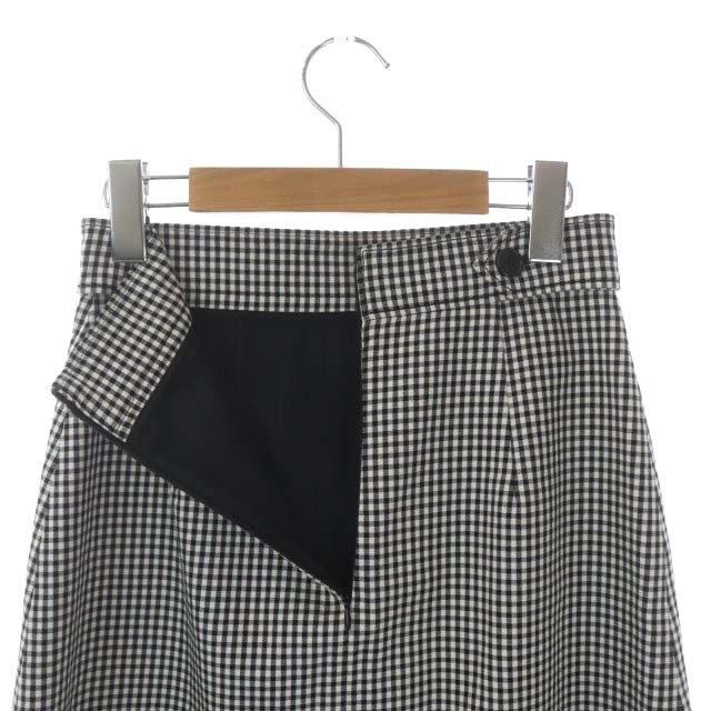 ミュウミュウ miumiu 18年 ギンガムチェックスカート 台形スカート  