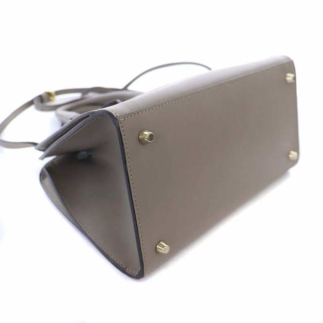 フルラ FURLA ミラノ 2WAY ミニショルダーバッグ ハンド レザー グレー  