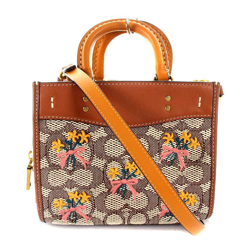 コーチ COACH ローグ 17 シグネチャー テキスタイル ジャカード ウィズ 