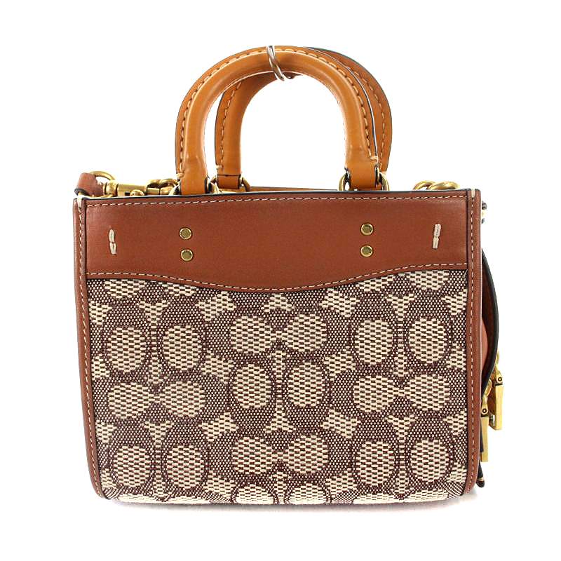 コーチ COACH ローグ 17 シグネチャー テキスタイル ジャカード ウィズ 