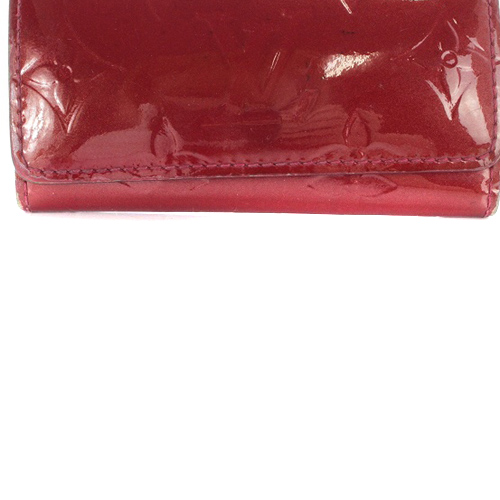 ルイヴィトン LOUIS VUITTON ヴェルニ ミュルティクレ4 キーケース 赤