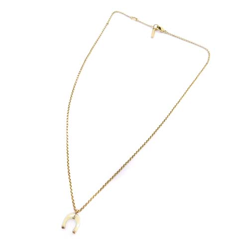 クロエ CHLOE 2点セット ホースシュー ネックレス ピアス ゴールド色 