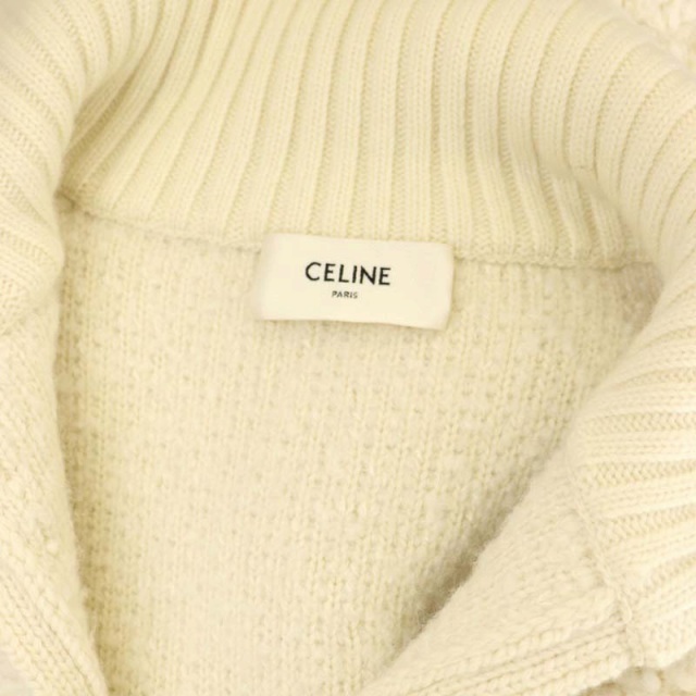セリーヌ CELINE シルキーカシミア ウール ボア ニット プルオーバー