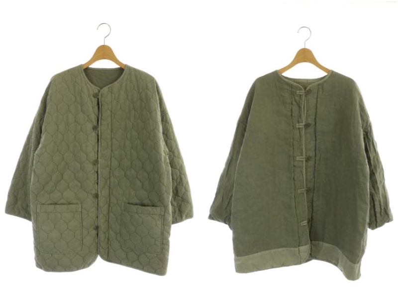 ネストローブ♡コットンラミーキルティングリバーシブルジャケット