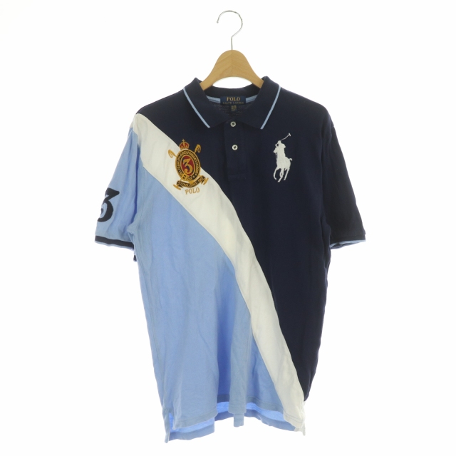 ポロ ラルフローレン POLO RALPH LAUREN 切替 ポロシャツ 半袖 ビッグ 