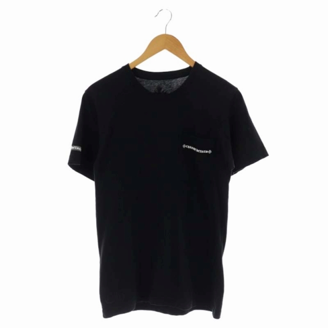 クロムハーツ CHROME HEARTS TIRE TRACK プリント Tシャツ カットソー クロームハーツChrome Hearts ブラックホワイトTシャツ オーバー
