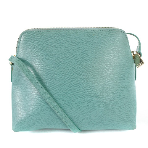 フルラ FURLA ショルダーバッグ ロゴ レザー 水色 ブルー /SR21