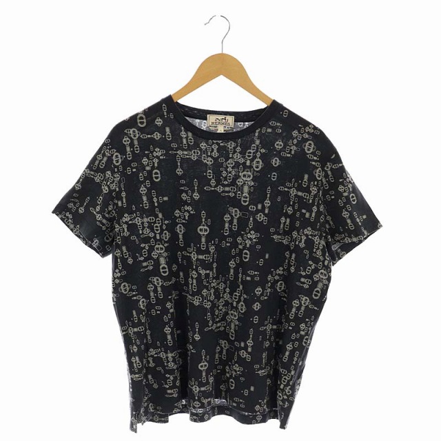 エルメス HERMES カットソー Tシャツ コットン 半袖 シェーヌダンクル 