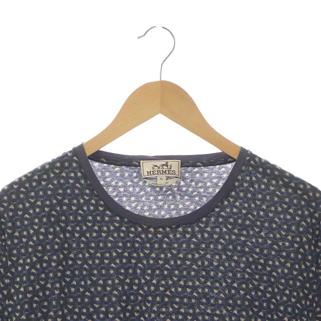 エルメス HERMES 総柄プリント Tシャツ カットソー ボートモチーフ 