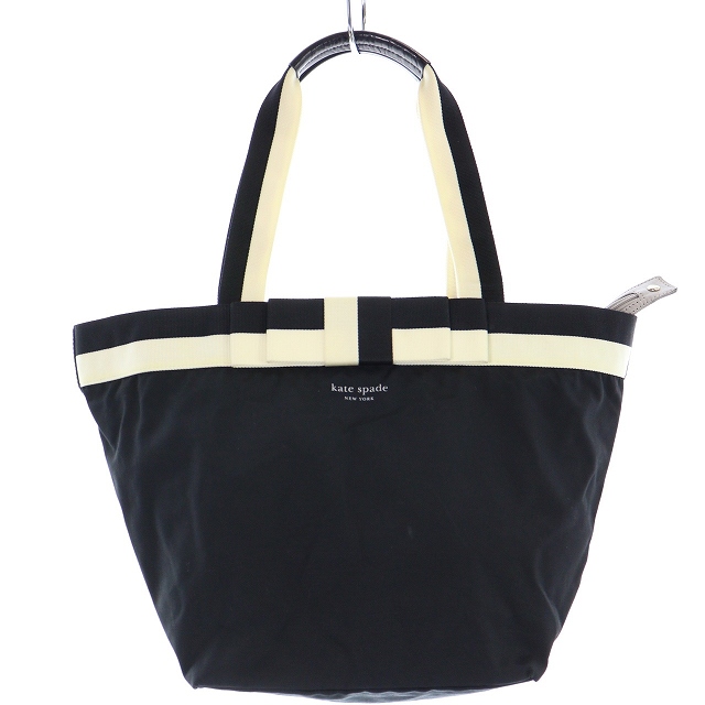 ケイトスペード KATE SPADE ナイロン リボン ライン トートバッグ 