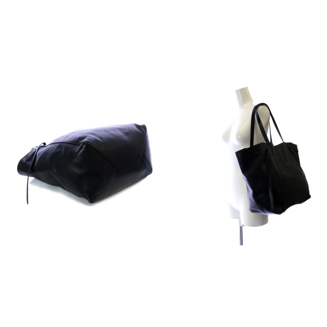 CELINE セリーヌ トートバッグ カバファントム フィービー期 ブラック CELINE / セリーヌ | フィービー期 ホリゾンタルカバ レザー