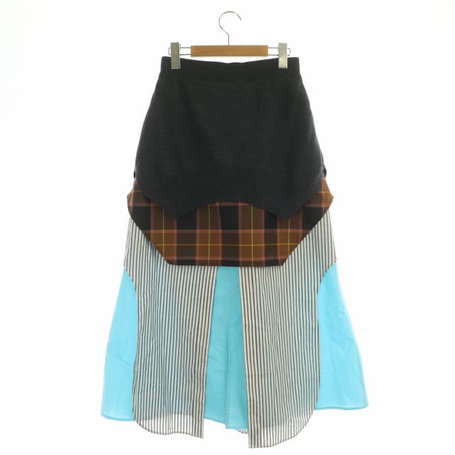 ラッピング対象外 【エンフォルド】チェック柄タイトスカート | www