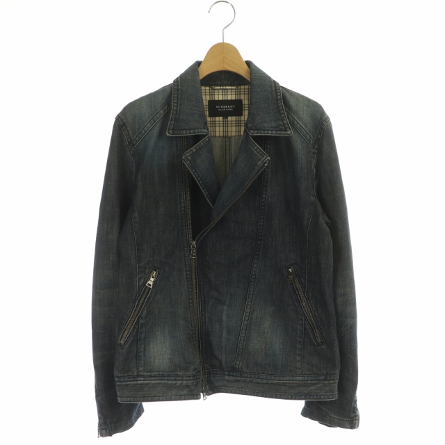 バーバリーブラックレーベル BURBERRY BLACK LABEL デニム ライダース