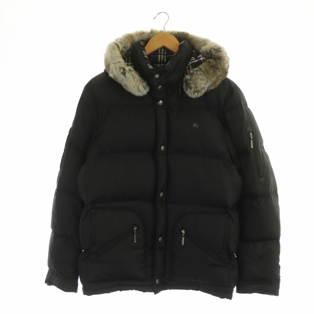 バーバリーブラックレーベル BURBERRY BLACK LABEL ラビットファー 