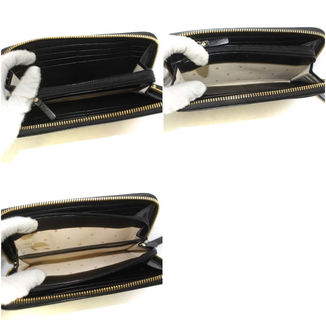 未使用品 ケイトスペード KATE SPADE 長財布 リボンモチーフ ラウンド