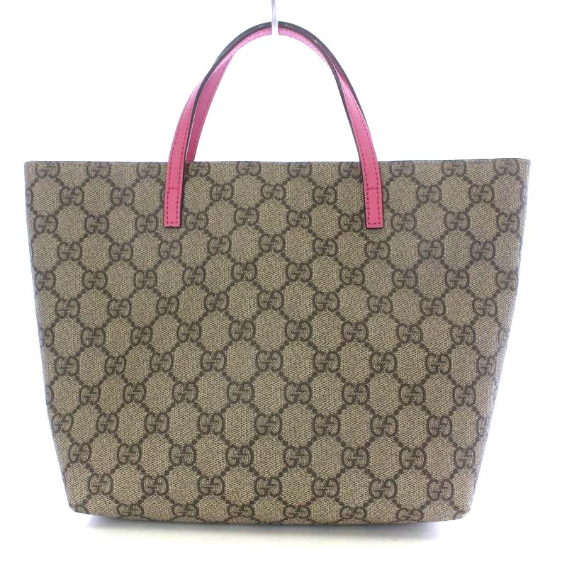 グッチ GUCCI GGスプリーム チルドレンズ キッズ ボウ リボン トート  