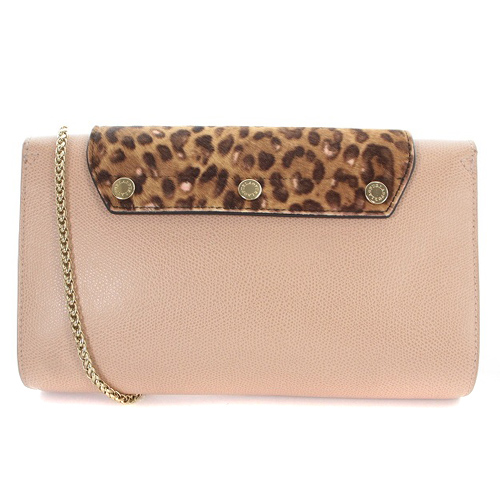 フルラ FURLA カスタム メトロポリス レオパードフラップ付き チェーン 