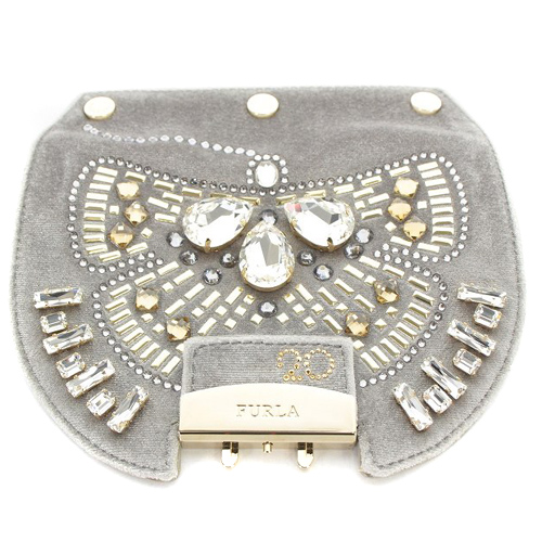 フルラ FURLA 90周年 メトロポリス カスタム ビジュー フラップ カバー 