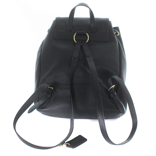 コーチ COACH リュック バッグパック レザー ターンロック 37582 黒 d7551_1.jpg