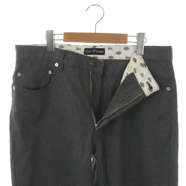 Stussy x Dickies ブラックワークパンツ 中古・古着通販】stussy (ステューシー) Dickies (ディッキーズ