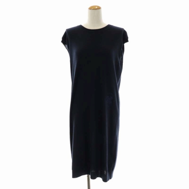HERMES エルメス カシミヤ ニットノースリーブワンピース レディース  