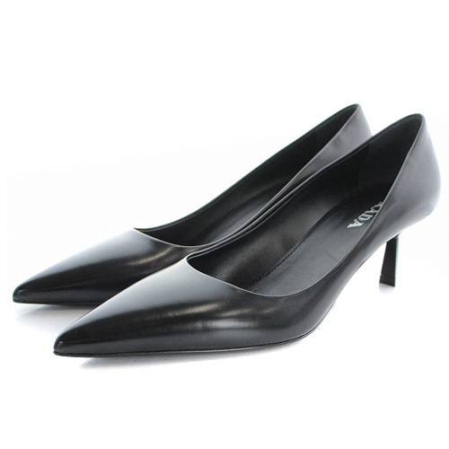 プラダ PRADA パンプス ポインテッドトゥ レザー ピンヒール 37 24cm 