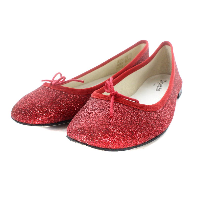 レペット Repetto サンドリオン バレエシューズ パンプス リボン ラメ 
