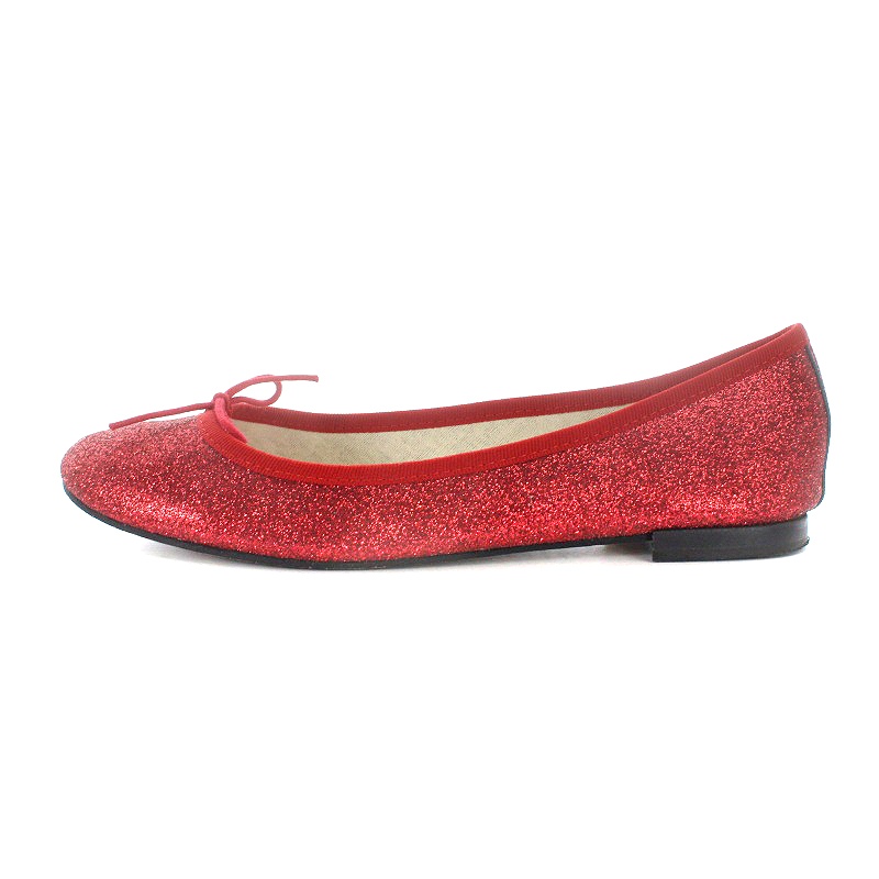 レペット Repetto サンドリオン バレエシューズ パンプス リボン ラメ 