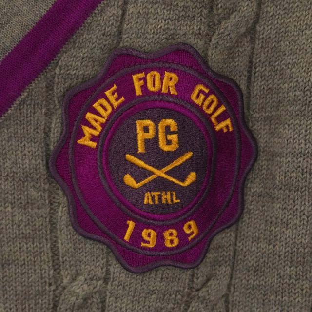 パーリーゲイツ PEARLY GATES Vネック ケーブルニット セーター プル