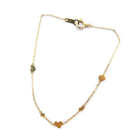 アーカー AHKAH シャボンハート ブレスレット K18 イエローゴールド  