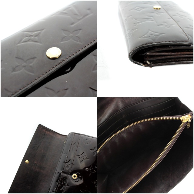 ルイヴィトン LOUIS VUITTON モノグラムヴェルニ ポルトフォイユサラ 