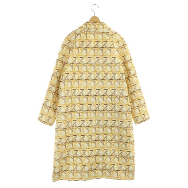 トリーバーチ TORY BURCH ロングコート アウター ダブル 総柄刺繍 XS/S 